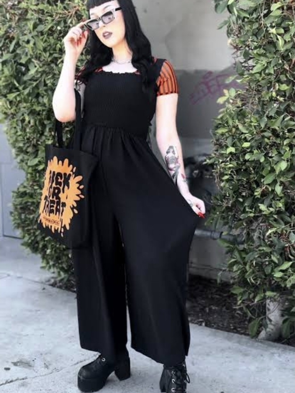 Foxblood Wide-Leg Jumpsuit
